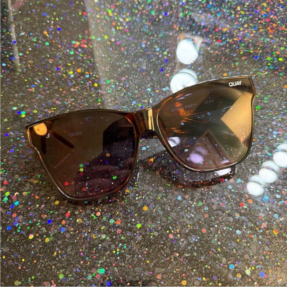 Quay Australia Women’s Tortoiseshell Sunglasses with Brown Lenses
